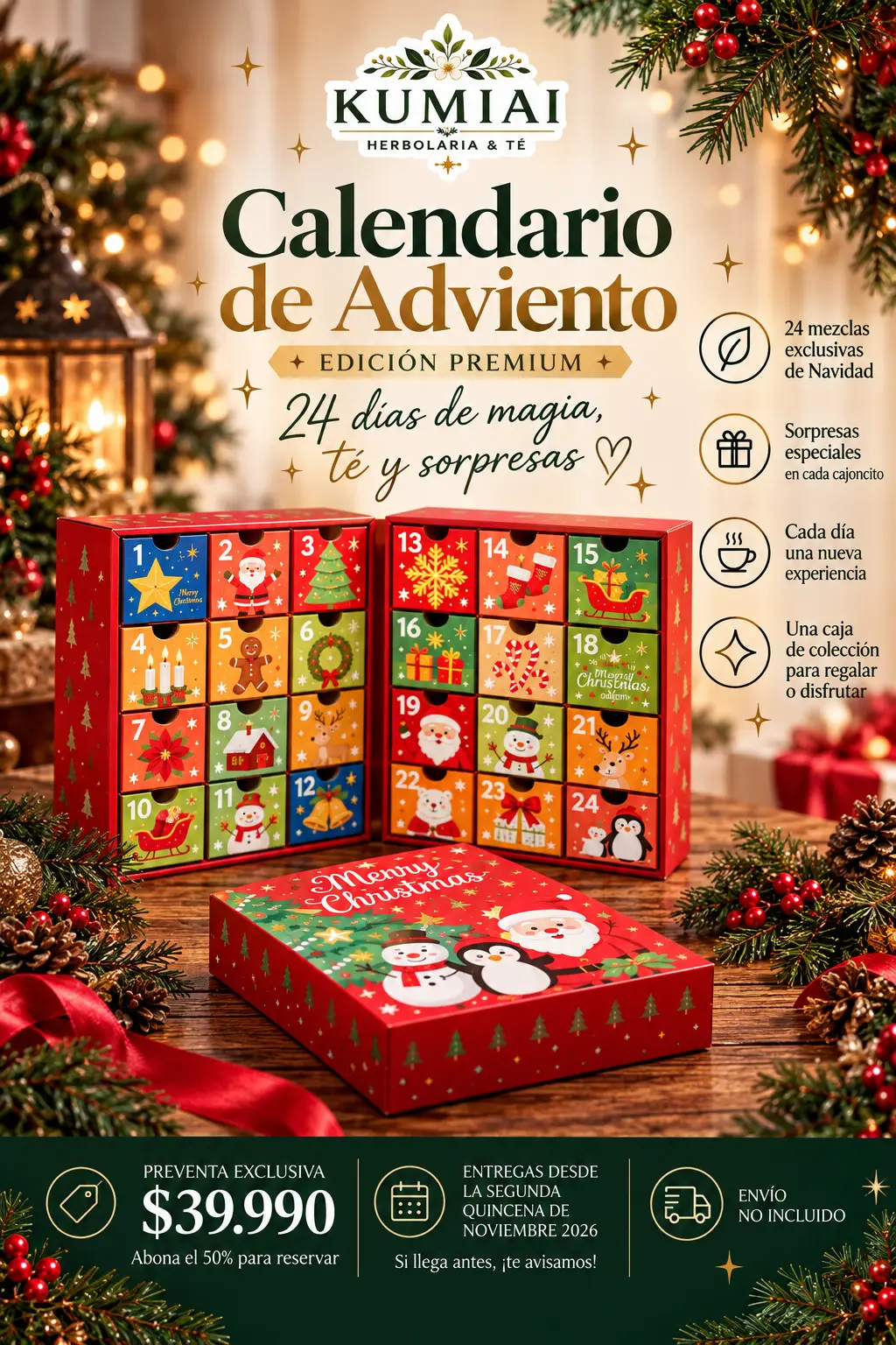 Calendario de Adviento Té Premium 2026 | Kumiai - Imagen 2