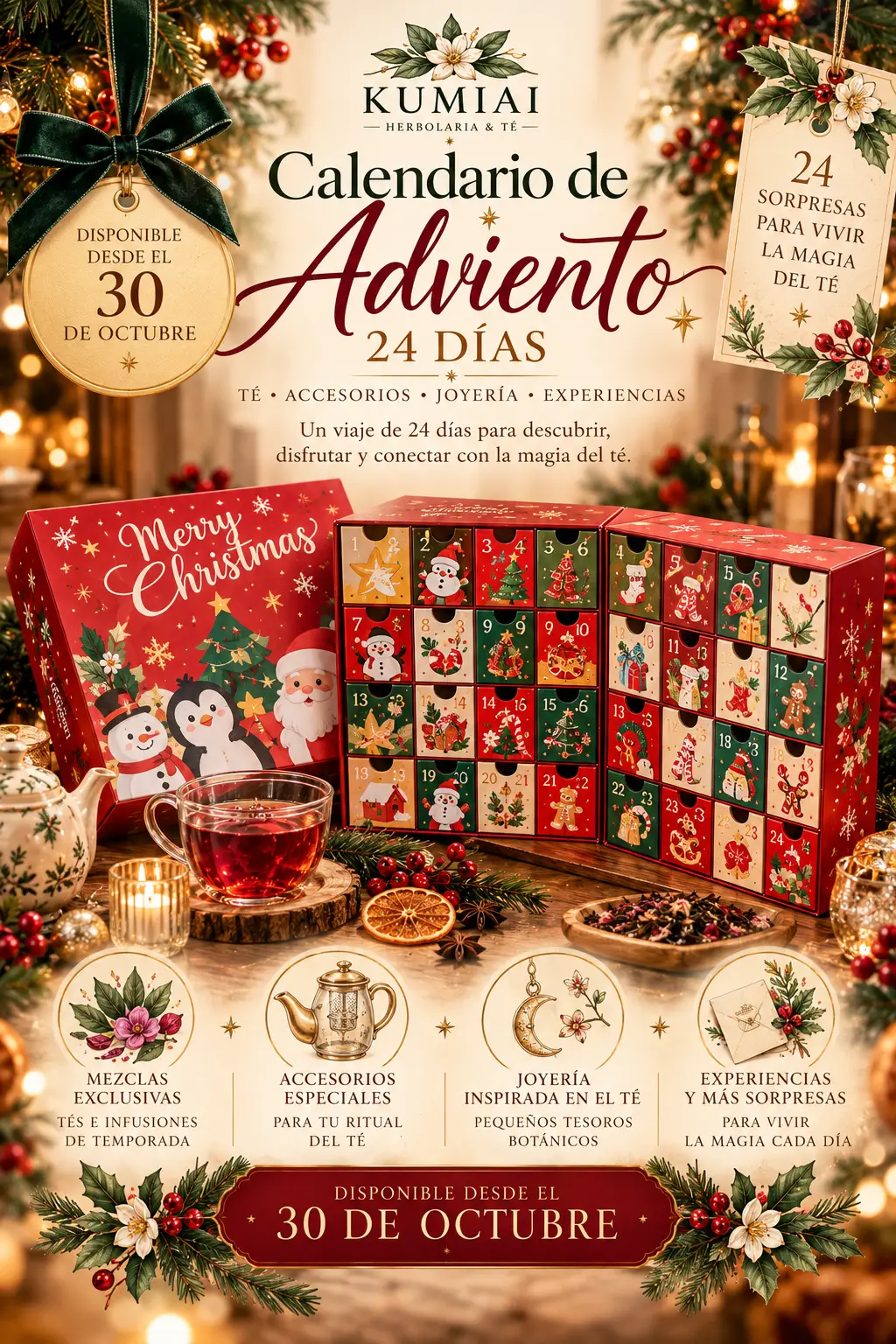 Calendario de Adviento Té Premium 2026 | Kumiai
