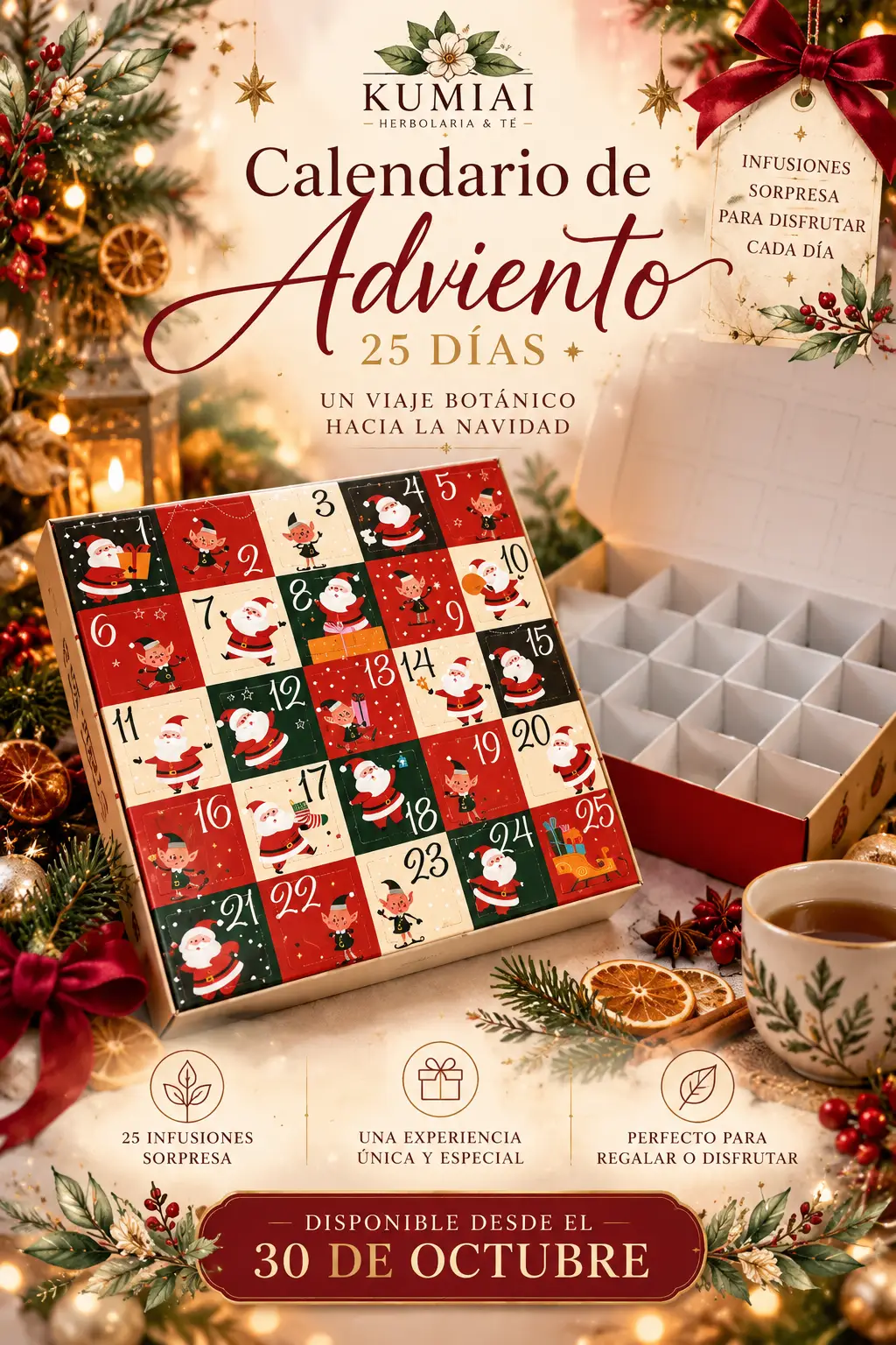 Calendario de Adviento de Té 2026 | Kumiai Chile